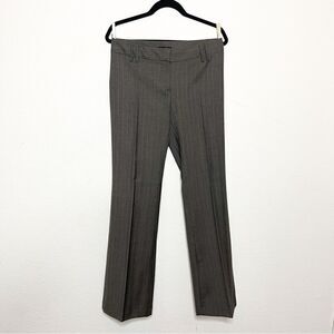 Massimo Dutti Women's Beige/Gray Pinstripe Dress Pants Made in Spain Size 40/30